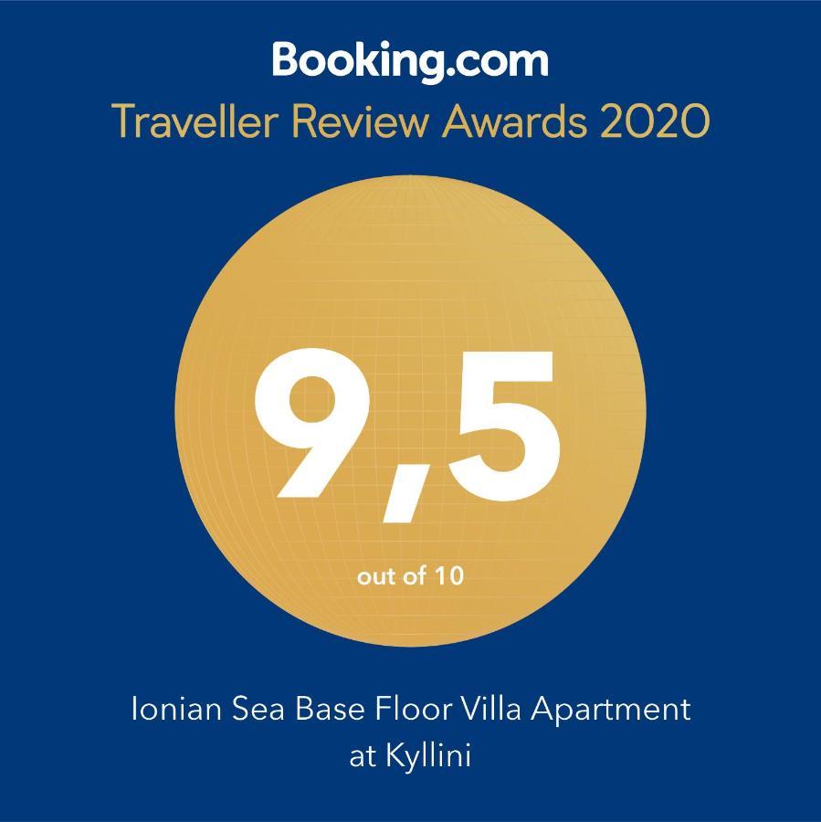Ionian Sea Base Floor Villa Apartment At Kyllini Kastron  Exterior photo